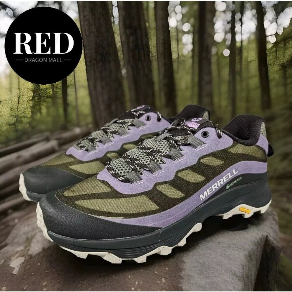 MERRELL Moab Speed Mid GTX Gore Tex Hiking Shoes Trail Sneakers - Women's Sz 10